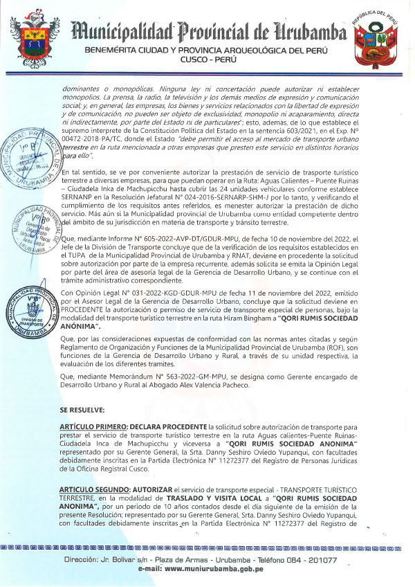 RESOLUCION MPU 669-2022- QRUMIS-2